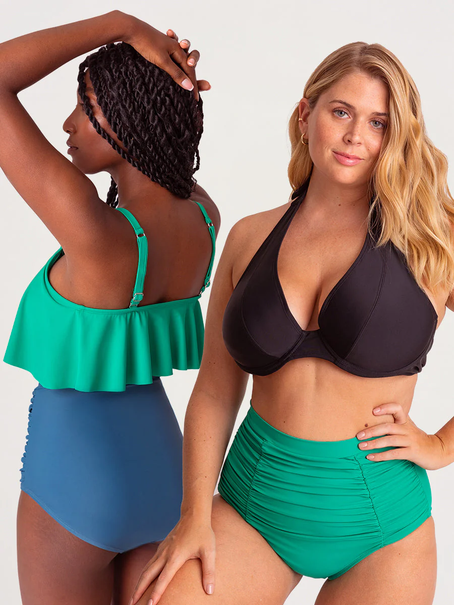 Bundle Shapermint Essentials - 1 Halter Bikini Top + 1 Ruffled Bikini Top + 1 Bikini Bottom - Image 16