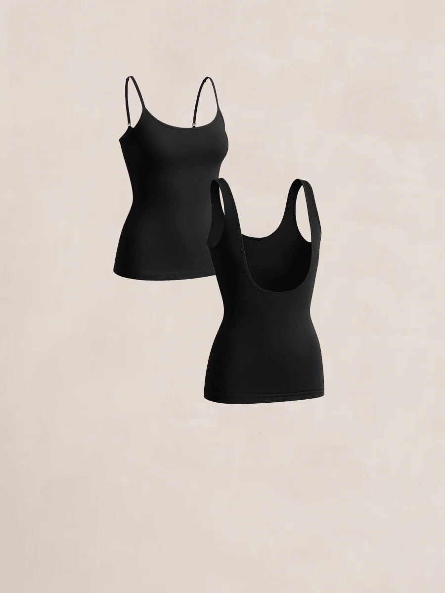 Bundle Shapermint Essentials - 1 Open-Bust Shaper Cami + 1 Scoop Neck Cami - Image 2