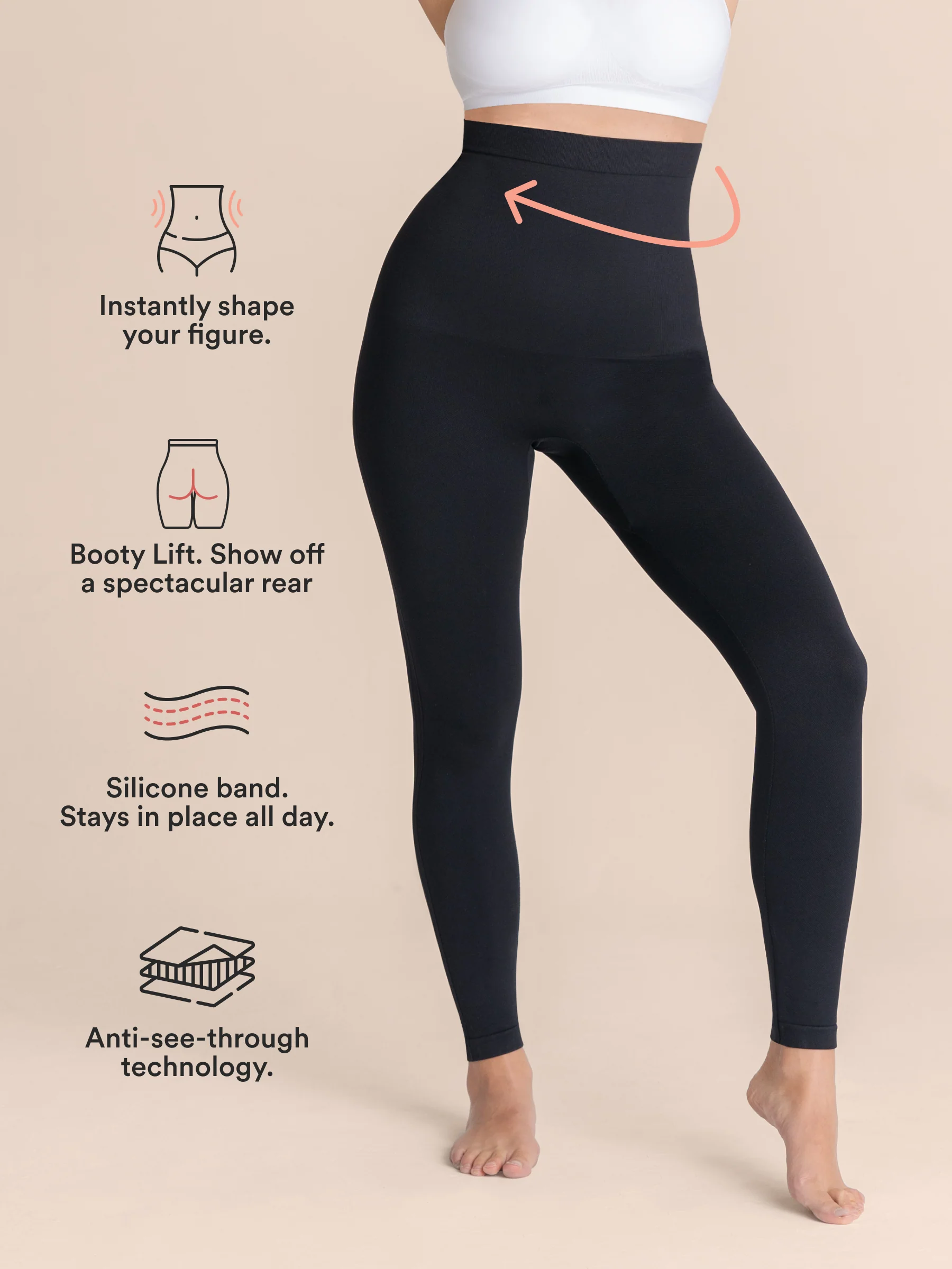 1 Scoop Neck Cami + 1 High Waisted Shaping Leggings - Image 4
