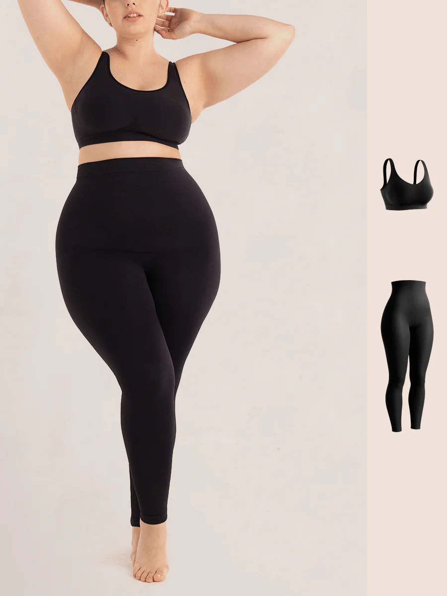 Bundle Truekind® & Shapermint Essentials - 1 Shaping Bra + 1 High Waisted Shaping Leggings