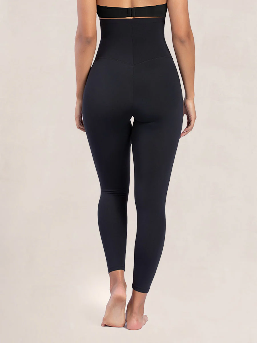 Curveez® High Waisted Shaping Black Leggings - Image 2