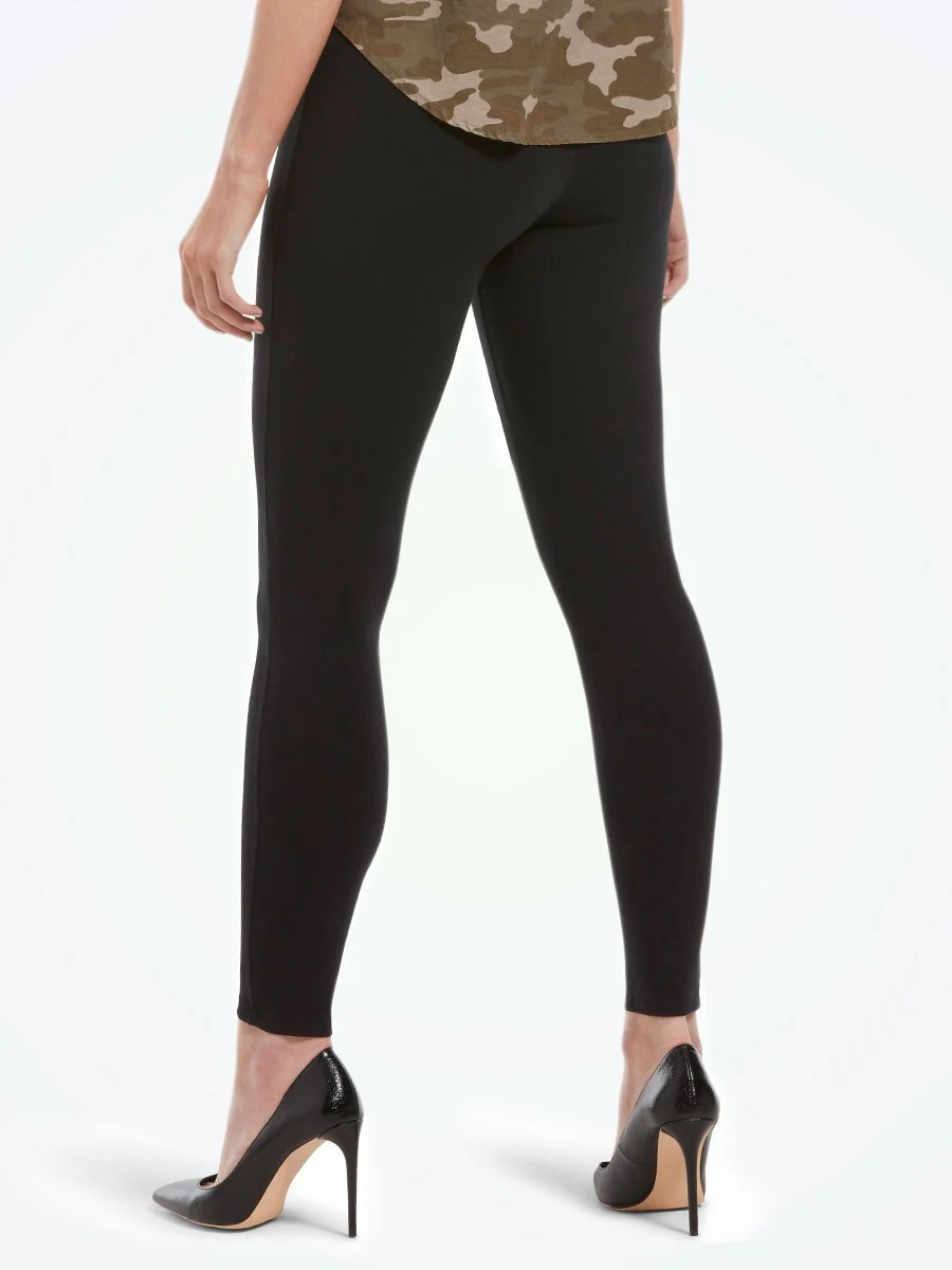 Hue® Wide Waistband Blackout Cotton Leggings - Image 5