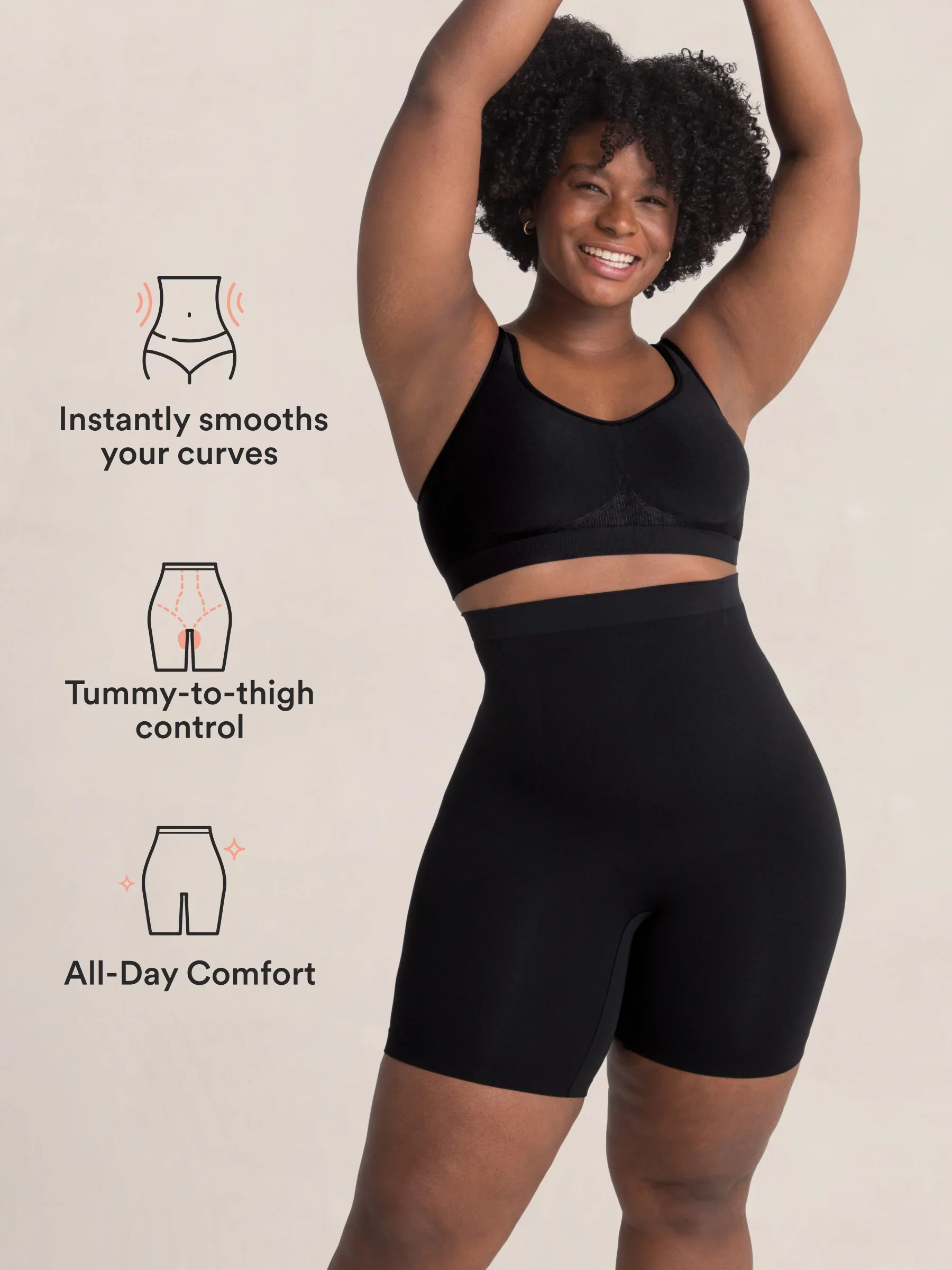 Shapermint Essentials 2-Pack All Day Every Day High-Waisted Shaper Shorts - Image 19