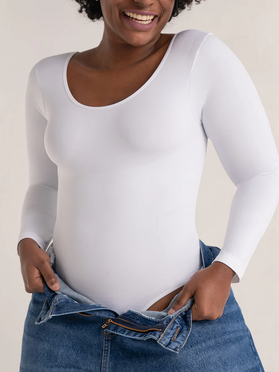 Shapermint Essentials 2-Pack All Day Every Day Long Sleeve Bodysuit - Image 12