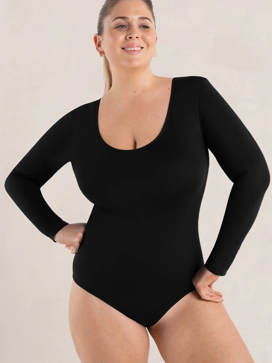 Shapermint Essentials 2-Pack All Day Every Day Long Sleeve Bodysuit - Image 16
