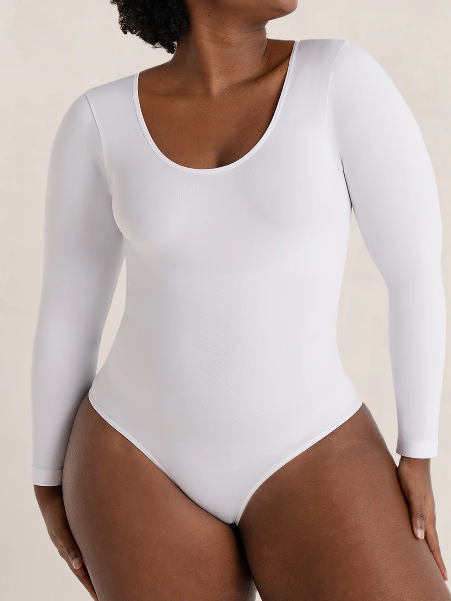 Shapermint Essentials 2-Pack All Day Every Day Long Sleeve Bodysuit - Image 5