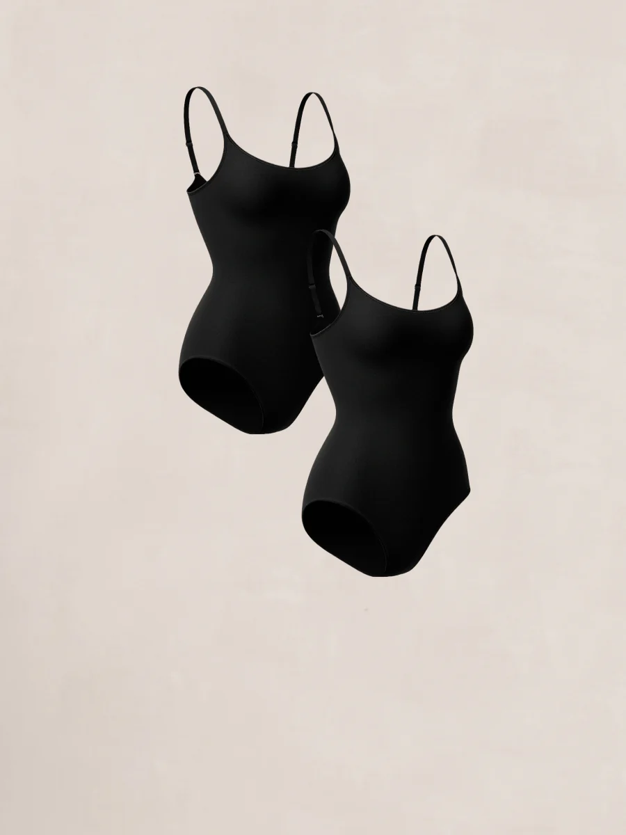 Shapermint Essentials 2-Pack All Day Every Day Scoop Neck Bodysuit - Image 2
