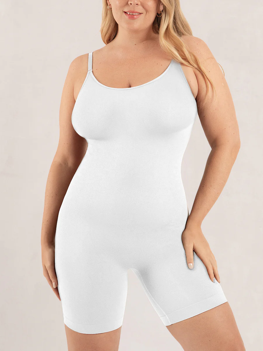 Shapermint Essentials 2-Pack All Day Every Day Scoop Neck Mid-Thigh Bodysuit - Image 11
