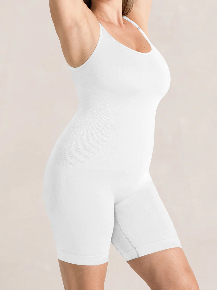 Shapermint Essentials 2-Pack All Day Every Day Scoop Neck Mid-Thigh Bodysuit - Image 14