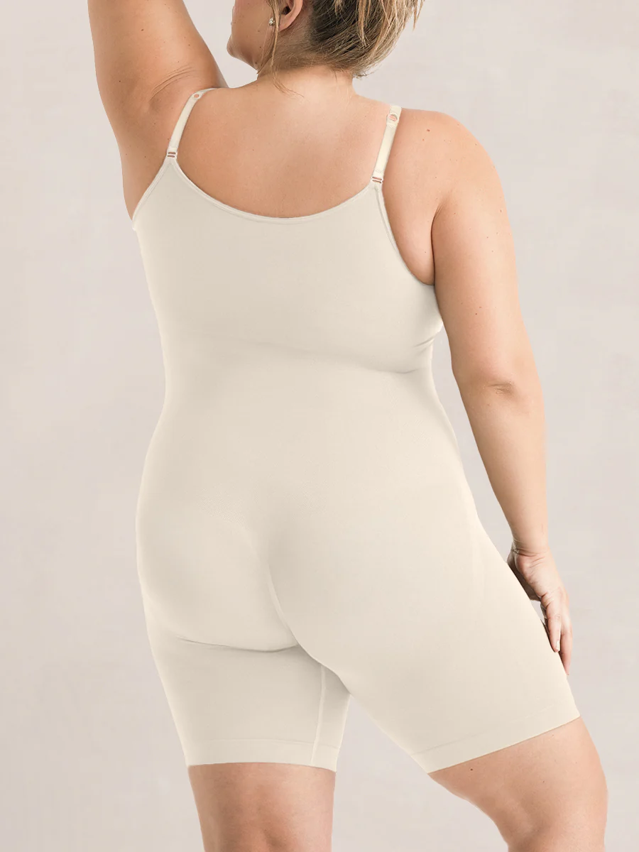 Shapermint Essentials 2-Pack All Day Every Day Scoop Neck Mid-Thigh Bodysuit - Image 9