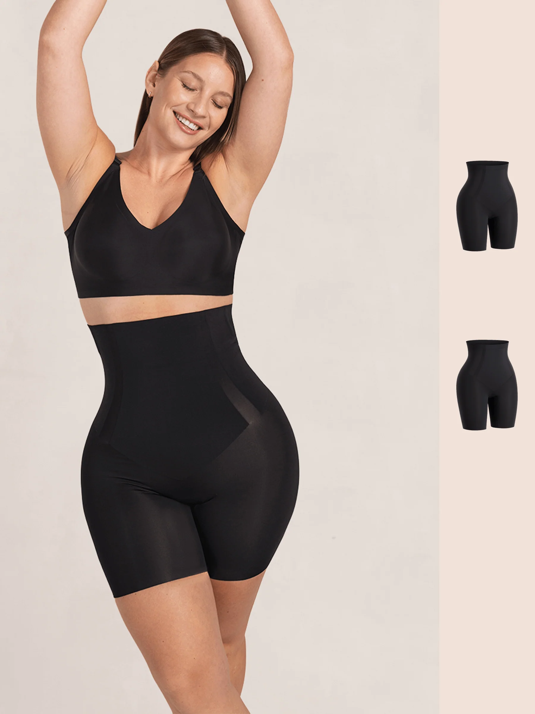Shapermint Essentials 2-Pack Everyday Empower High-Waisted Shaper Shorts