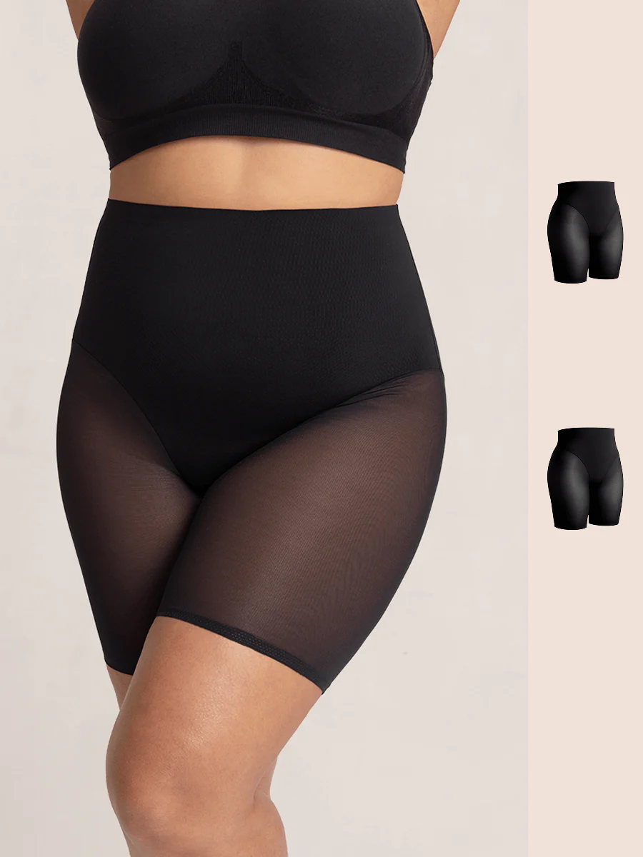 Shapermint Essentials 2-Pack Everyday Empower Mesh Shaper Shorts