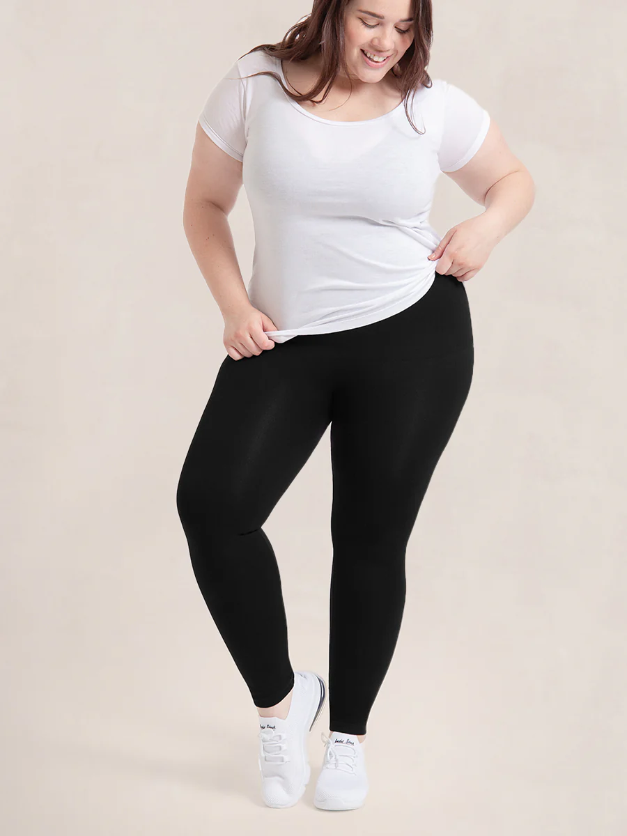 Shapermint Essentials 2-Pack Seamless Comfort Mid-Waist Shaping Leggings - Image 5