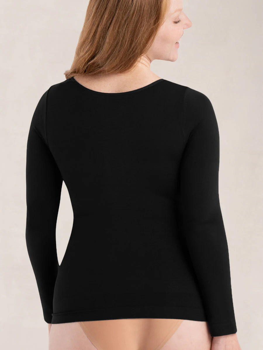 Shapermint Essentials All Day Every Day Long Sleeve Shaping T-Shirt - Image 2