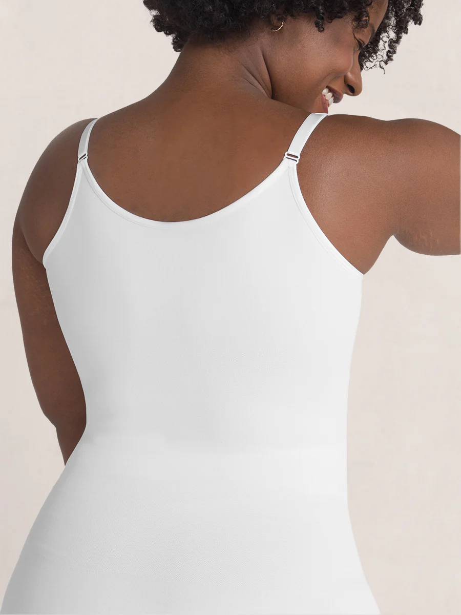 Shapermint Essentials All Day Every Day Scoop Neck Mid-Thigh Bodysuit - Image 10
