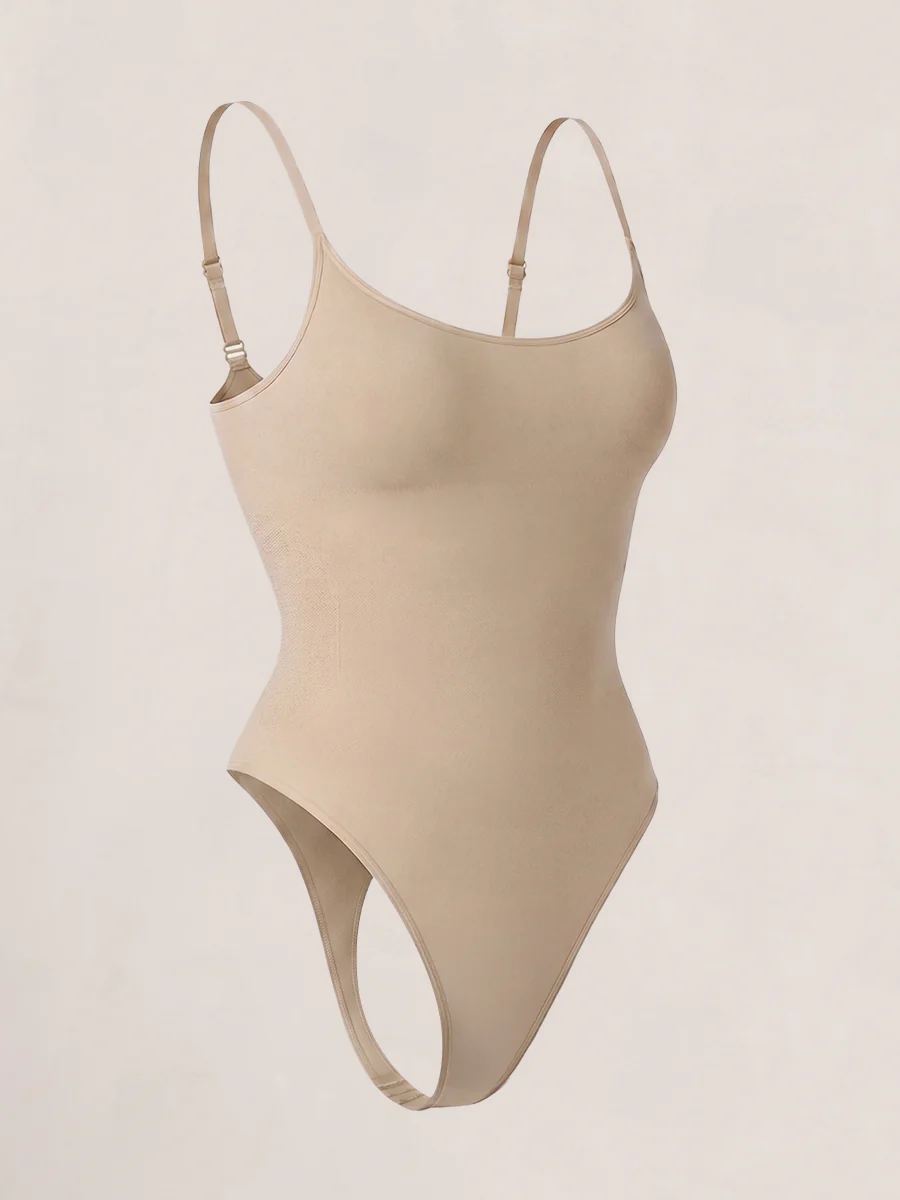 Shapermint Essentials All Day Every Day Scoop Neck Thong Bodysuit - Image 10