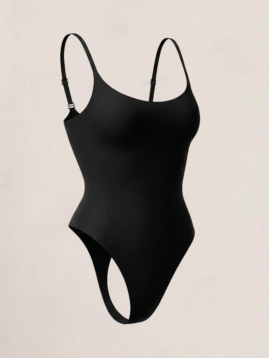 Shapermint Essentials All Day Every Day Scoop Neck Thong Bodysuit - Image 11