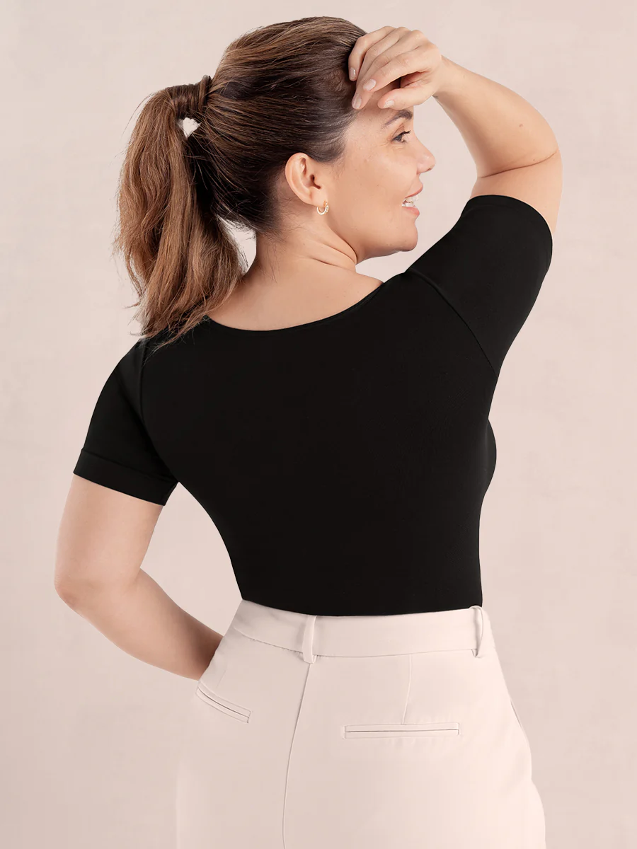 Shapermint Essentials All Day Every Day Short Sleeve Shaping T-Shirt - Image 15