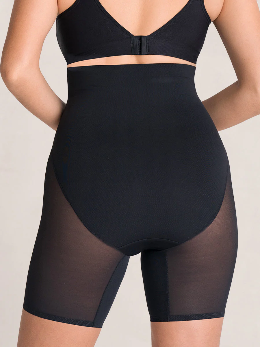 Shapermint Essentials Everyday Empower High-Waisted Mesh Shaper Shorts - Image 4