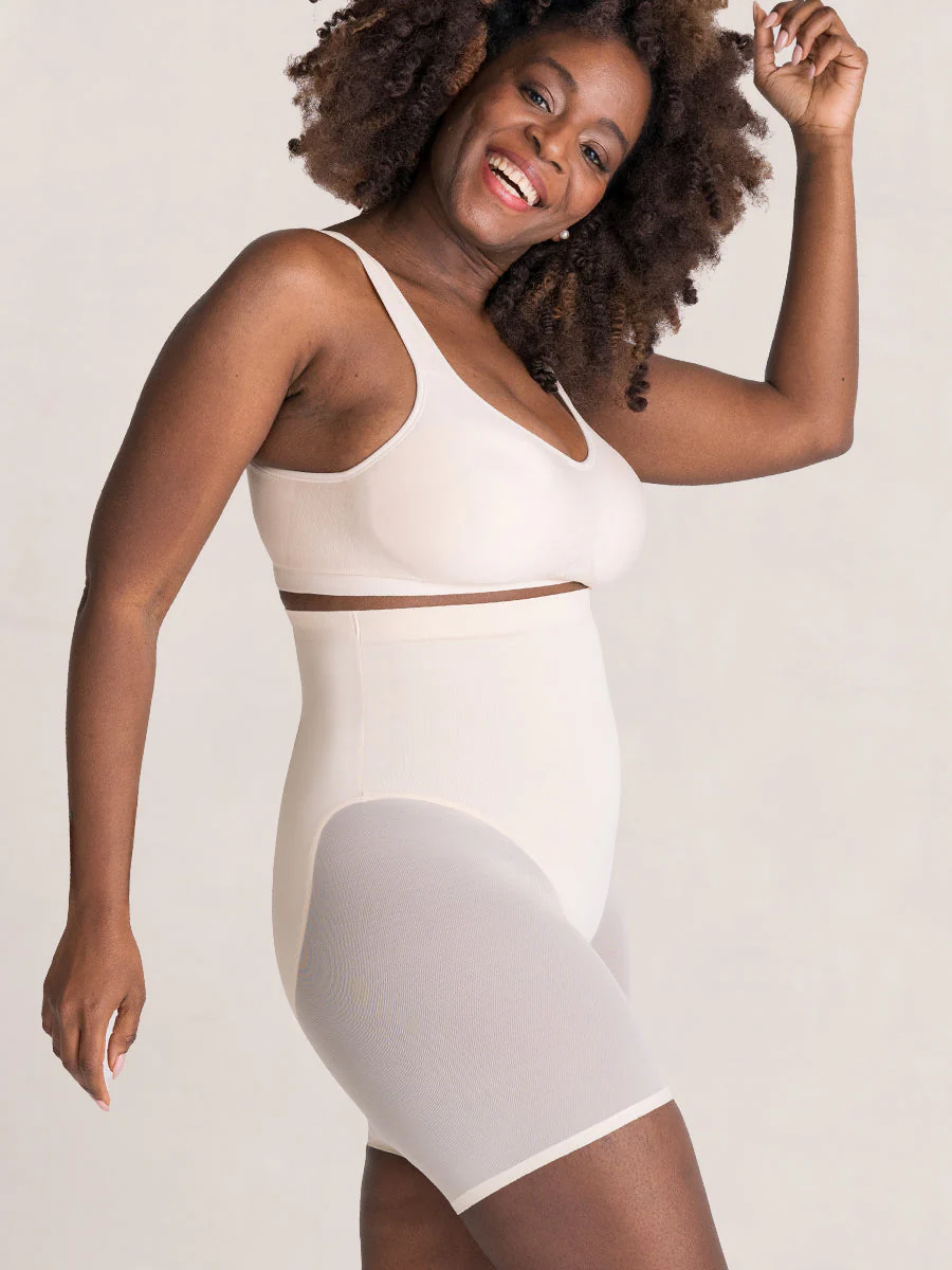 Shapermint Essentials Everyday Empower High-Waisted Mesh Shaper Shorts - Image 6