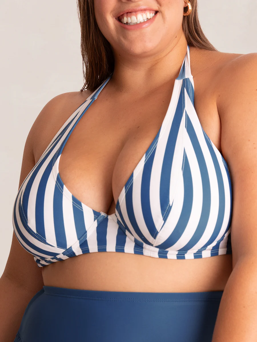 Shapermint Essentials Full Coverage Halter Bikini Top - Image 7