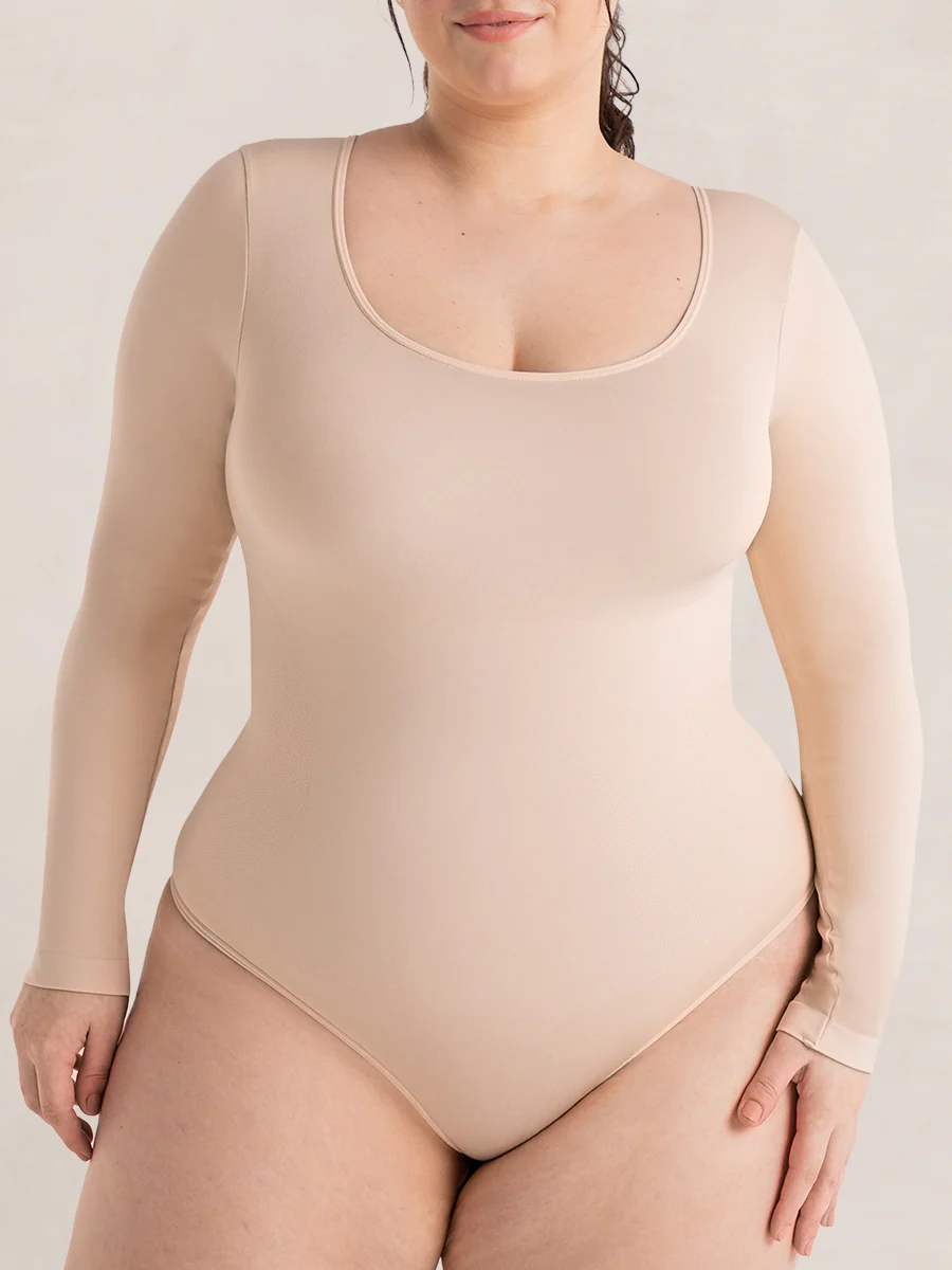 Shapermint Essentials Long Sleeve Bodysuit - Image 4