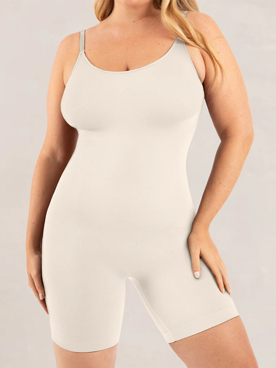 Shapermint Essentials Mid-Thigh Bodysuit - Image 3