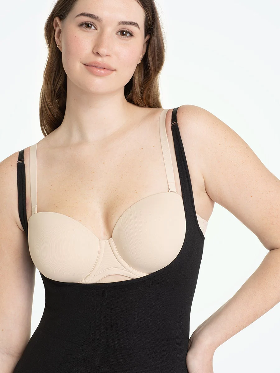 Shapermint Essentials Open Bust Bodysuit Shaper Panty - Image 7