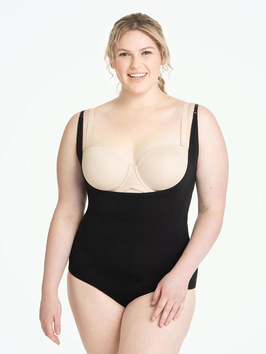 Shapermint Essentials Open Bust Bodysuit Shaper Panty - Image 8