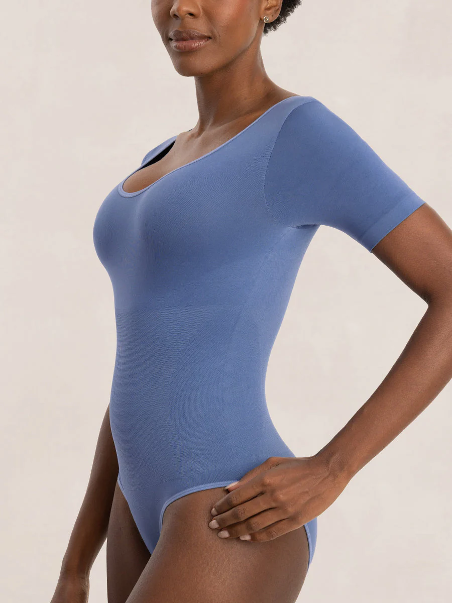 Shapermint Essentials Short-Sleeve Bodysuit - Image 3