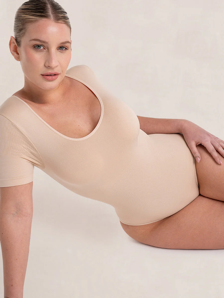 Shapermint Essentials Short-Sleeve Bodysuit - Image 5