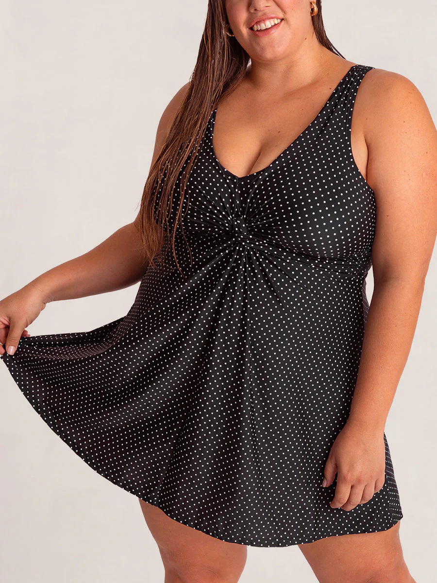 Shapermint Essentials Swim Knot-Front Swim Dress - Image 10