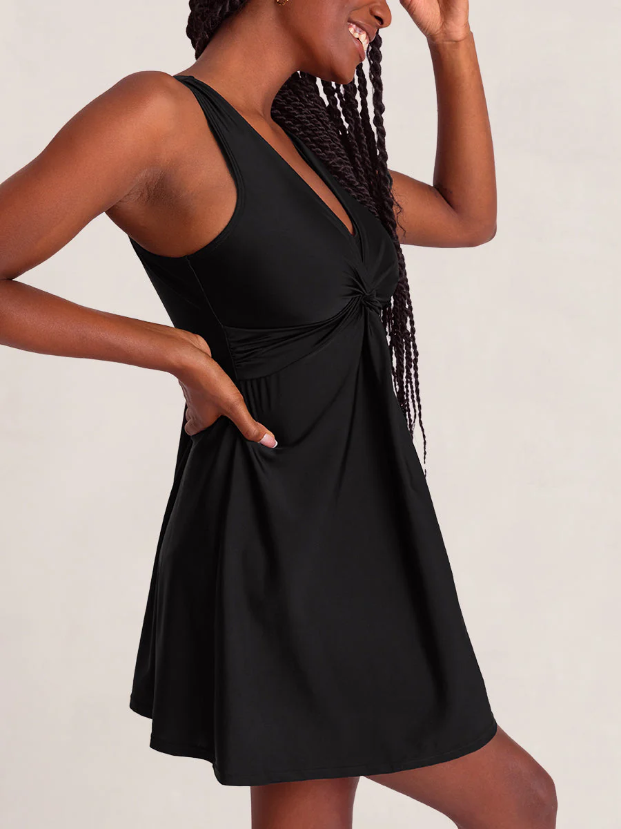 Shapermint Essentials Swim Knot-Front Swim Dress - Image 4