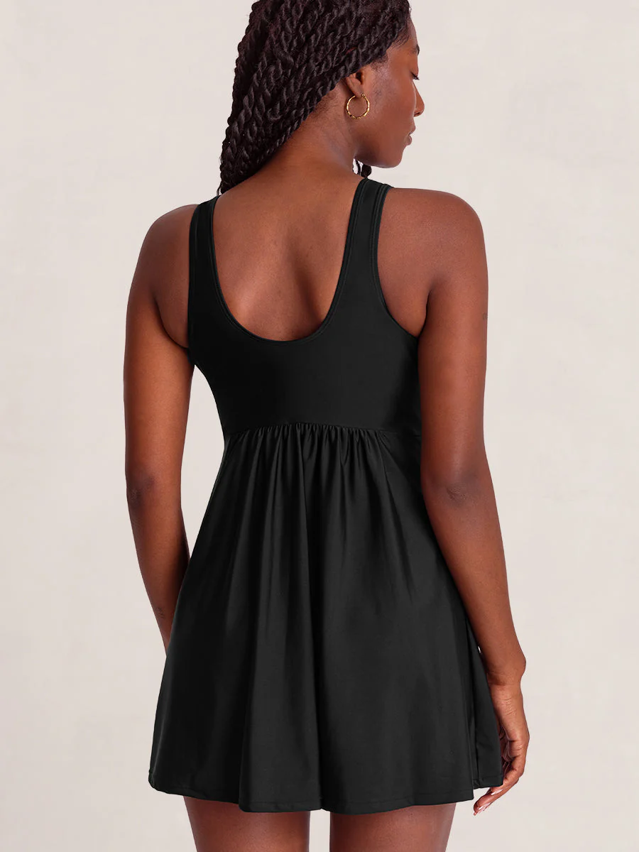 Shapermint Essentials Swim Knot-Front Swim Dress - Image 5