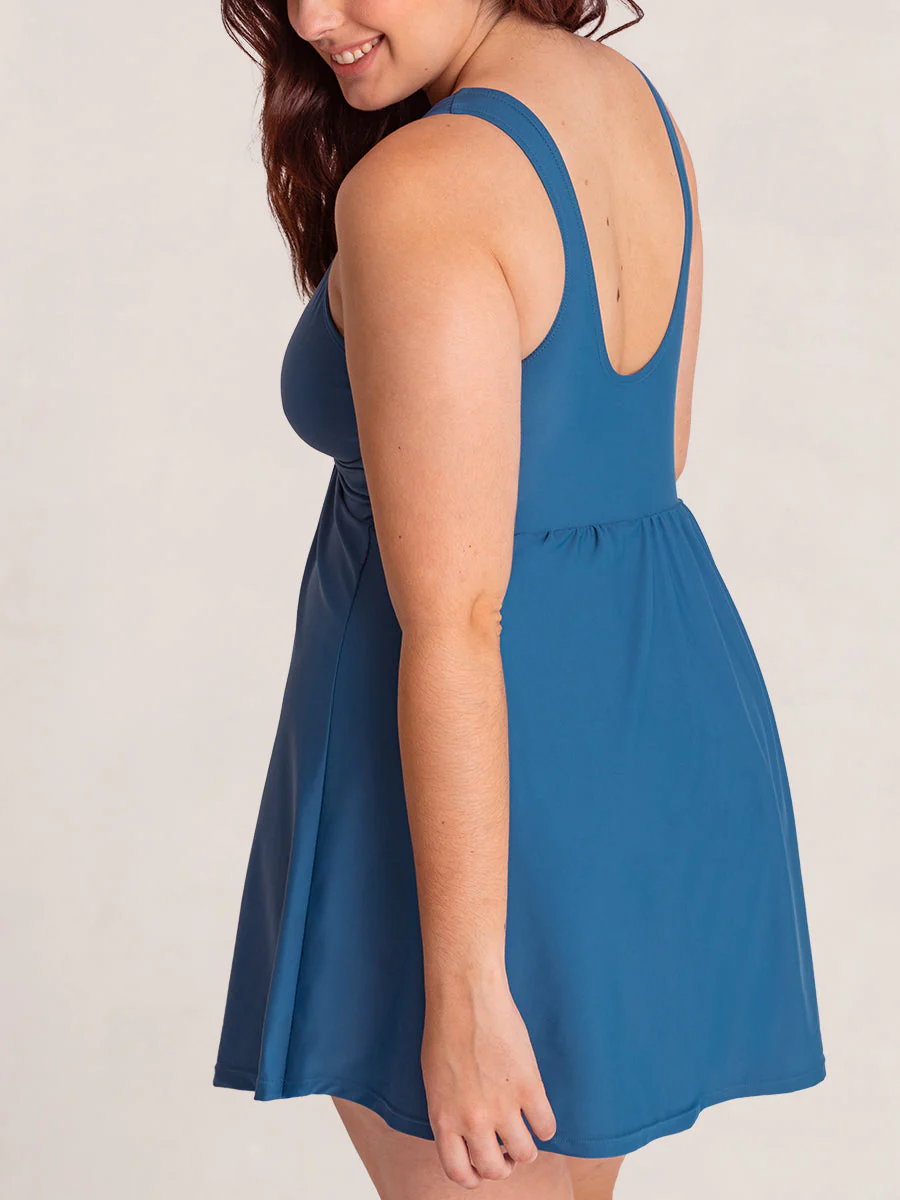 Shapermint Essentials Swim Knot-Front Swim Dress - Image 8