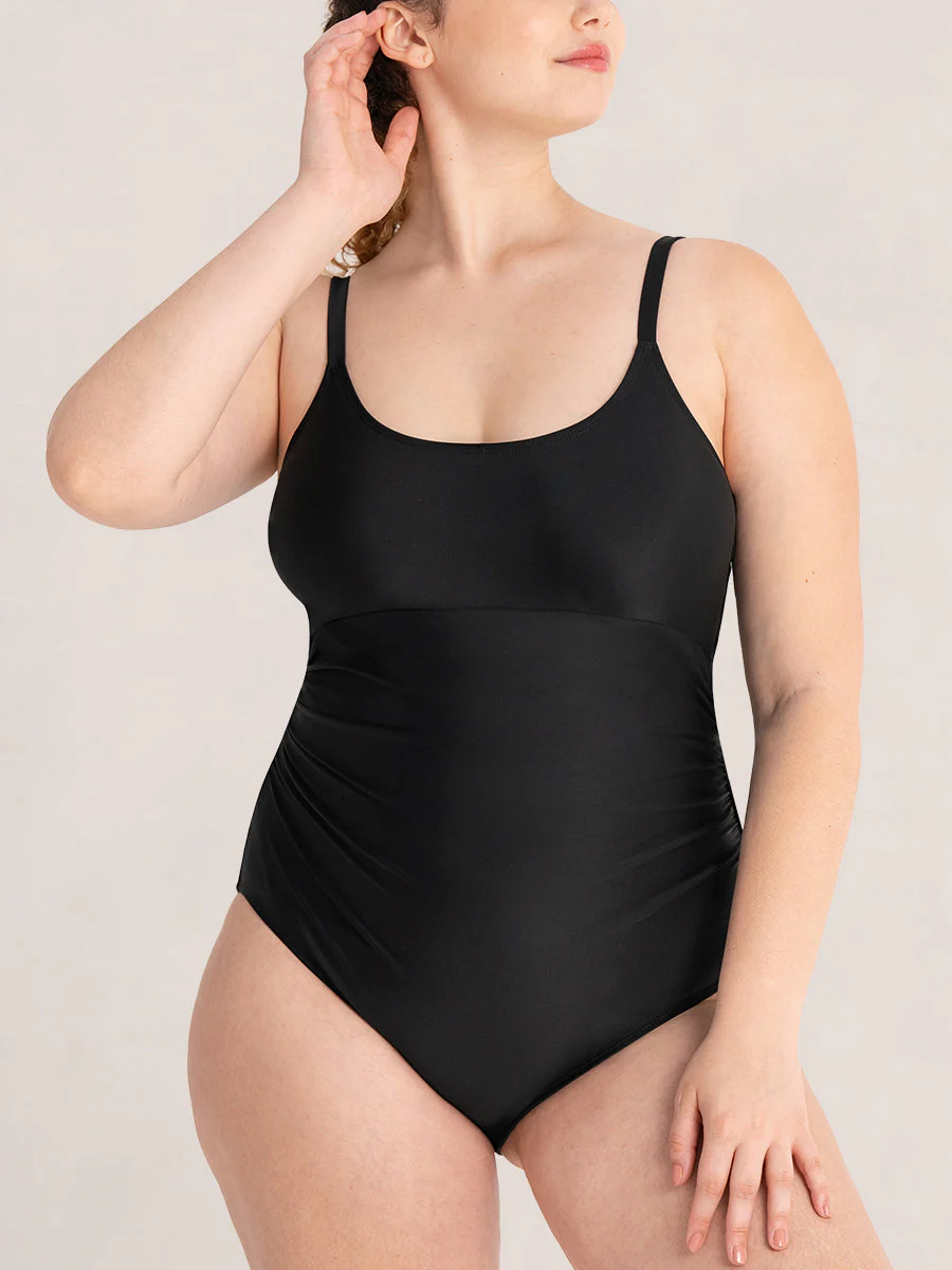 Shapermint Essentials Tie Belt One-Piece Swimsuit - Image 10