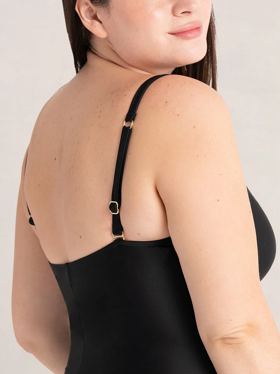 Shapermint Essentials Tie Belt One-Piece Swimsuit - Image 4