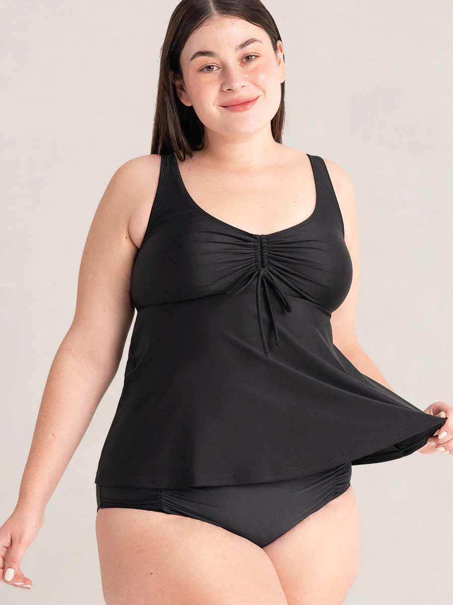 Shapermint Essentials Wireless Tie-Front Tankini - Image 11