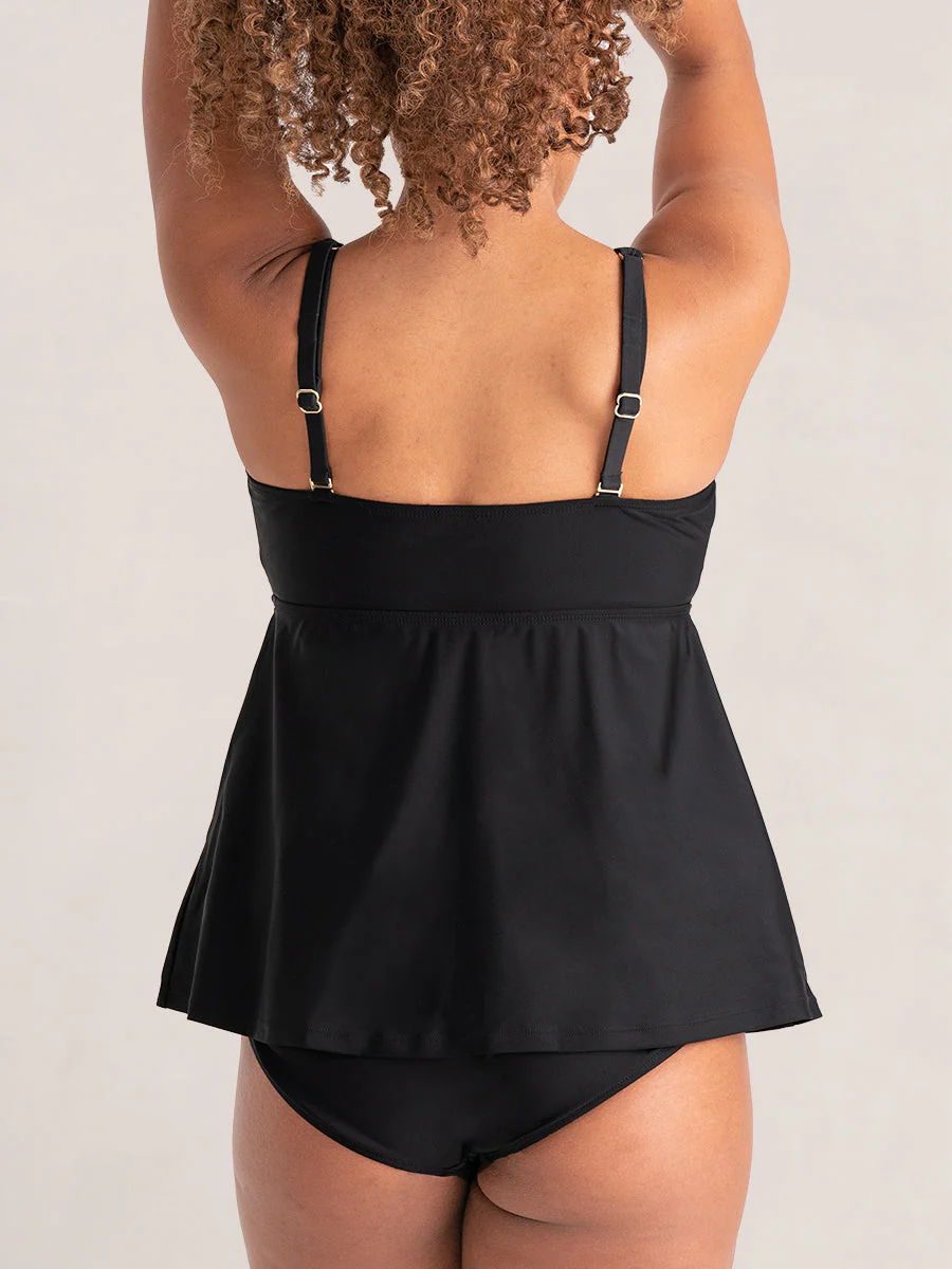 Shapermint Essentials Wireless Tie-Front Tankini - Image 9