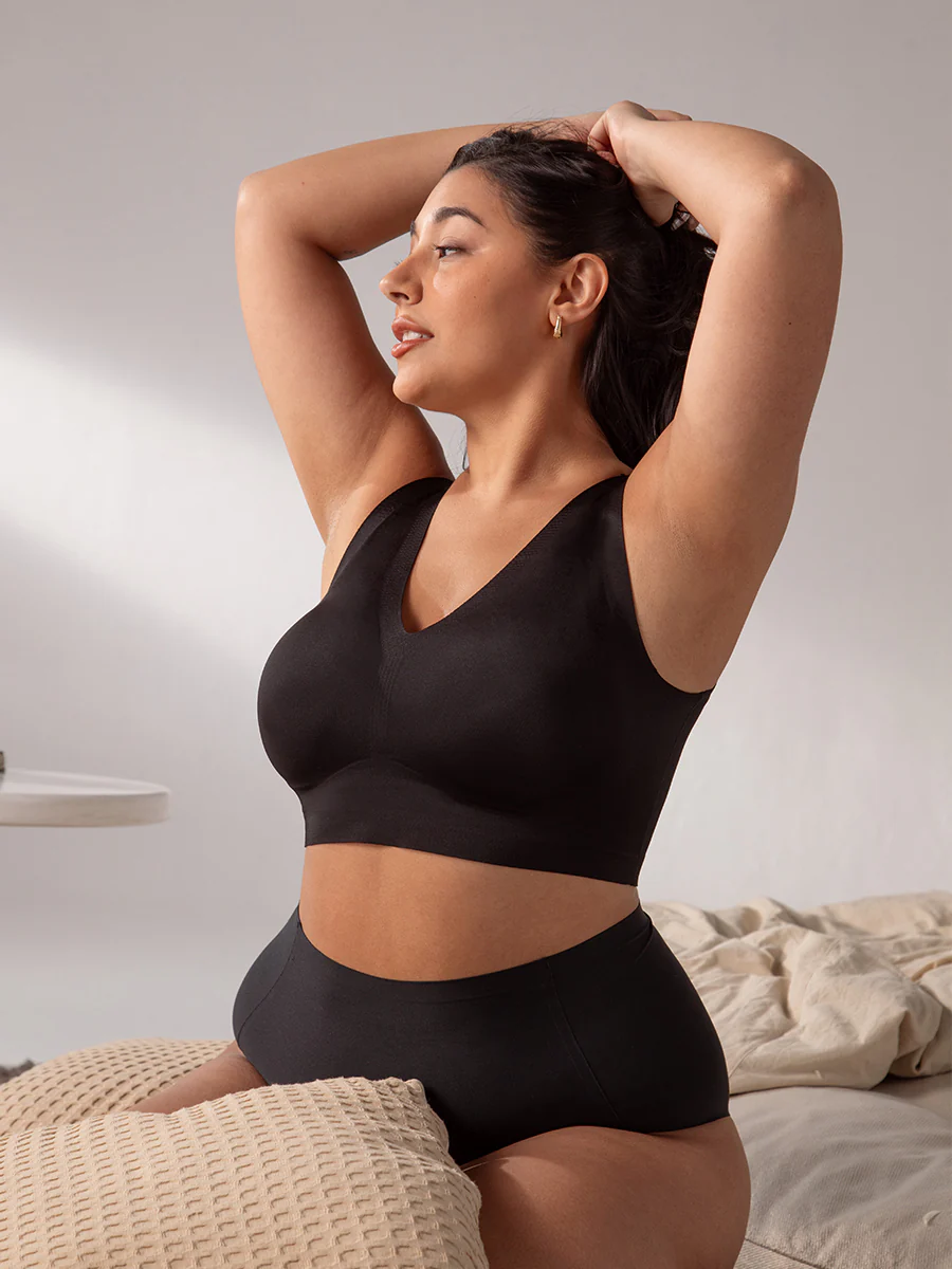 Truekind® 2-Pack Everyday Comfort V-Neck Bralette - Image 14