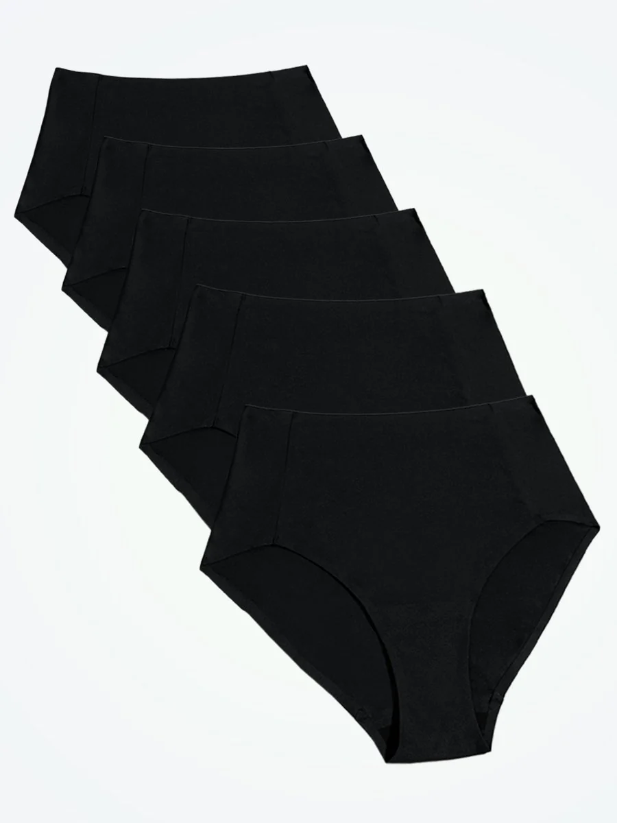 Truekind® 5-Pack Seamless Stretch Mid-Waist Brief - Image 3