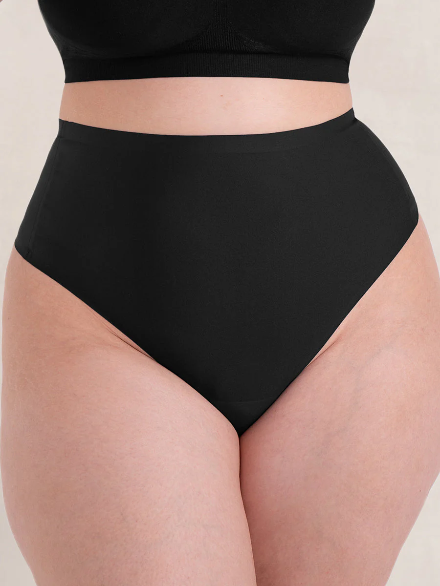 Truekind® Seamless Stretch Mid-Waist Thong - Image 3