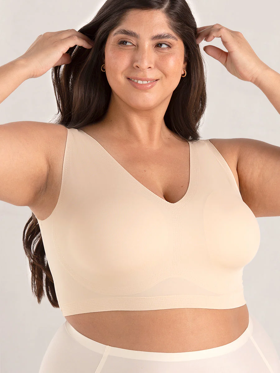 Truekind® Seamless V-Neck Bralette